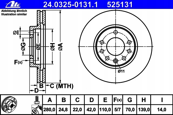 ATE PD DISQUES AVANT OPEL ASTRA G H MERIVA ZAFIRA photo 2 - milautoparts-fr.ukrlive.com