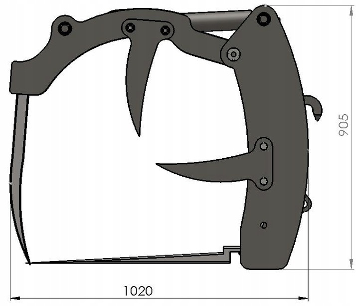 Krokodyl Widły Obornika Słomy Euro-Ramka HYDRAMET photo 3 - milautoparts-fr.ukrlive.com