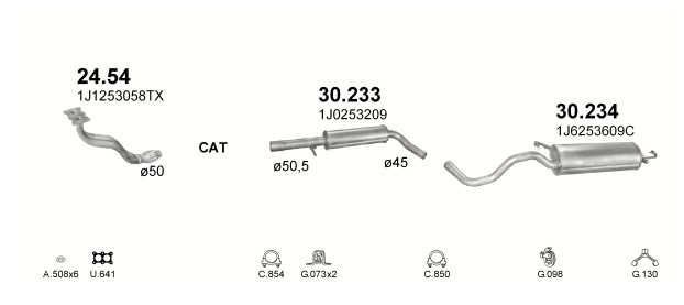 SILENCER CENTRAL SEAT LEON TOLEDO 30.233 photo 5 - milautoparts-fr.ukrlive.com