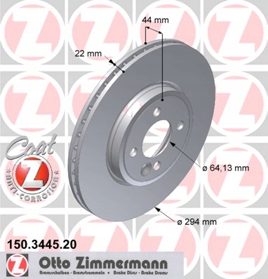 ZIMMERMANN DISQUEAVEC P MINI R56 07- COOPER AVEC 294MM photo 2 - milautoparts-fr.ukrlive.com