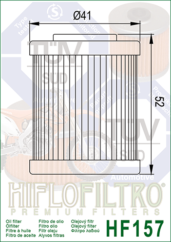 PROX 54.64157 (HF157) FILTER OILS FOR KTM 250 EXC RACING / 400 EXC / 660 SMC photo 2 - milautoparts-fr.ukrlive.com