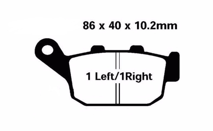 PADS REAR KAWASAKI EN 650 KLE 650 VULCAN VERSEYS photo 2 - milautoparts-fr.ukrlive.com