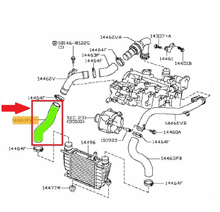 TUBE RADIATOR NISSAN JUKE F15 1.5 144631KB0A photo 6 - milautoparts-fr.ukrlive.com