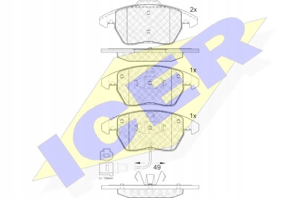 PADS BRAKE VW PASSAT B6, B7 POLO 6R1 FRONT photo 3 - milautoparts-fr.ukrlive.com