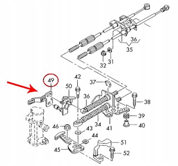 SÉLECTEUR BOÎTES POUR CHANGEMENT DE VITESSES DE TRANSMISSION GOLF IV 4 photo 3 - milautoparts-fr.ukrlive.com