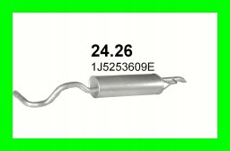 SILENCER END SKODA OCTAVIA 1.4 1.6 55KW 75KM HATCHBACK UNIVERSAL photo 2 - milautoparts-fr.ukrlive.com