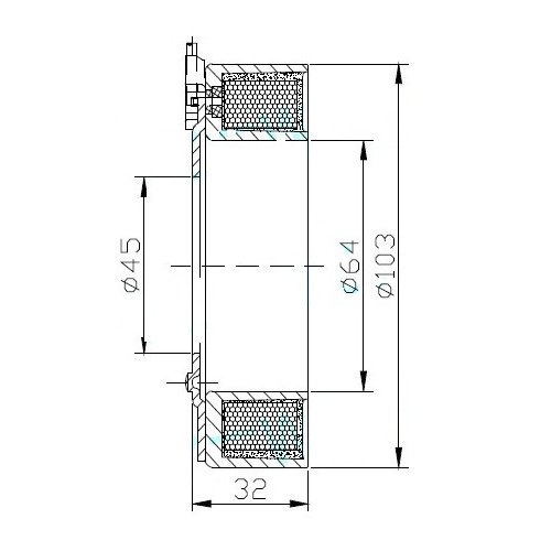 ACA AC-04SD01 BOBINE ENSEMBLE D'EMBRAYAGE DU COMPRESSEUR DU CLIMATISEUR SANDEN SD7V16,SD6V12 photo 2 - milautoparts-fr.ukrlive.com