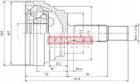 AXLE SWIVEL DRIVING KAMOKA 6600 CLIO LAGUNA RENAULT19 photo 2 - milautoparts-fr.ukrlive.com