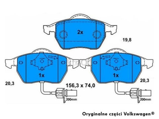 PADS BRAKE AUDI A4 B5 A6 C5 C6 FRONT ORIGINAL photo 4 - milautoparts-fr.ukrlive.com