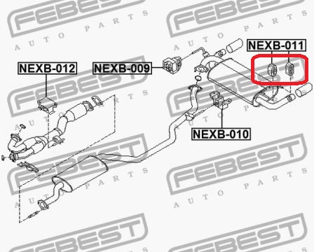 COUSSIN FIXATION D'ECHAPEMENT NISSAN QASHQAI J10E 2006.12-2013.12 EL photo 9 - milautoparts-fr.ukrlive.com