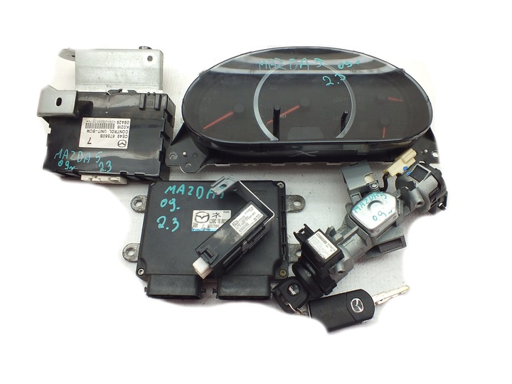 Mazda 5 08 блок управління комплект запалювання 2.3 l39c18881h, Ціна