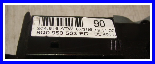 фото №12, Кермовий/підкермовий перемикач vw polo 6q0953503 різні