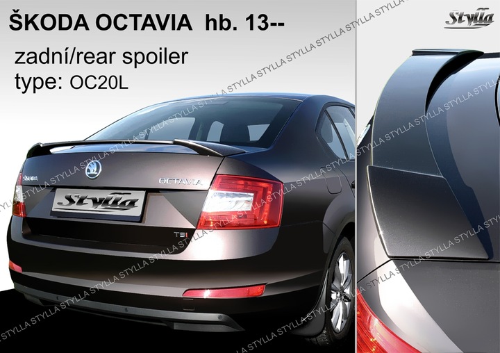 фото №1, Спойлер спойлер do skoda octavia mk3 2012-- 3 типы