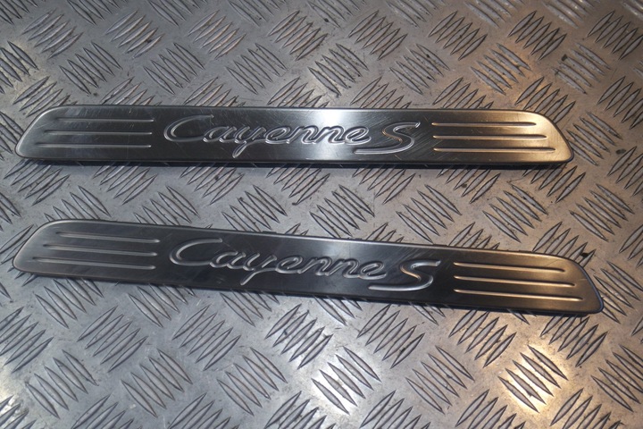 фото №1, Планки декоративний накладки порогові porsche cayenne s 7p5 рестайлінг