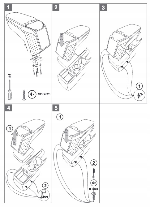 фото №8, Подлокотник подлокотник armster ii mazda 2 od 2015r.