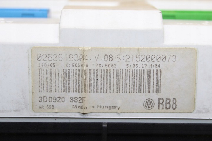 фото №7, Спідометр  манометр vw phaeton 3.0 tdi 3d0920882f