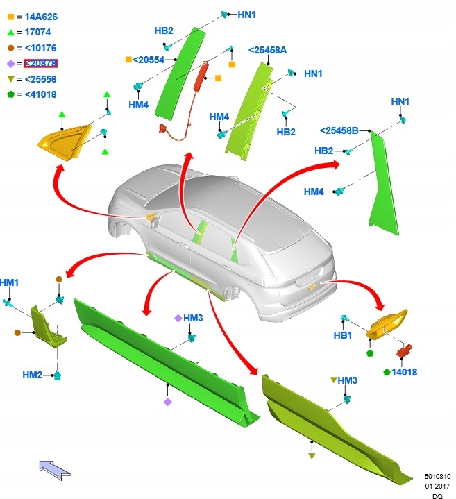 фото №5, Планка дверь перед левая edge 15- 18-