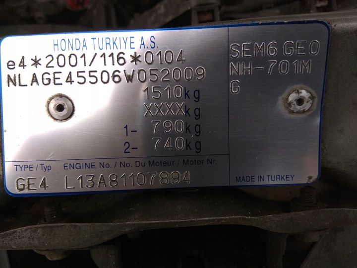 фото №5, Honda city iv ge4 скло зад з підігрівом задня 06r