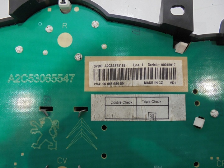 фото №4, Спидометр peugeot 207 1.4 hdi 2010 9666898680