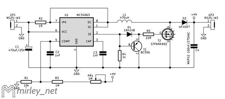 Mp61093es схема включения