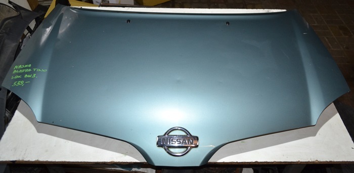 фото №1, Nissan almera tino 2000-06 капот крышка двигателя цвет bw3