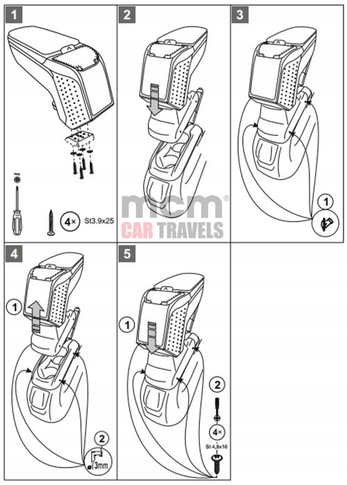 фото №16, Підлокітник з адаптер do citroen c-elysee, 2012- , arm2-black