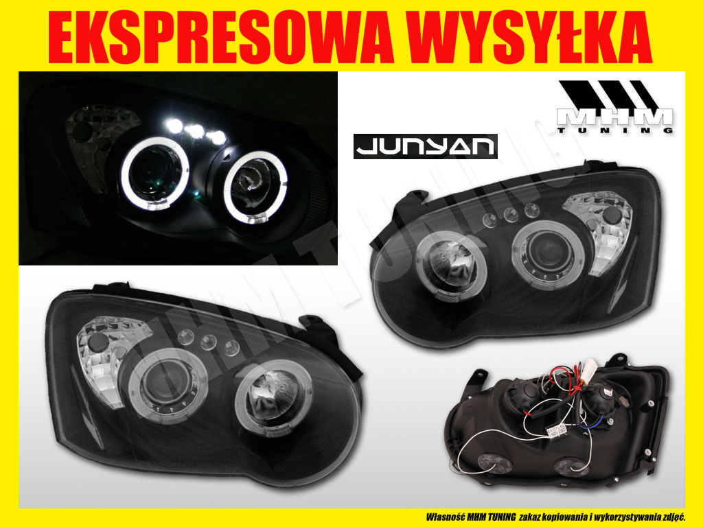 фото №2, Фари лампи kpl тюнінг кільця led лінза subaru impreza gd lift 2003-