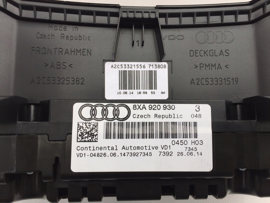 фото №6, Лічильник прилади 8xa920930 audi a1 8x lift бензин пробіг 25km