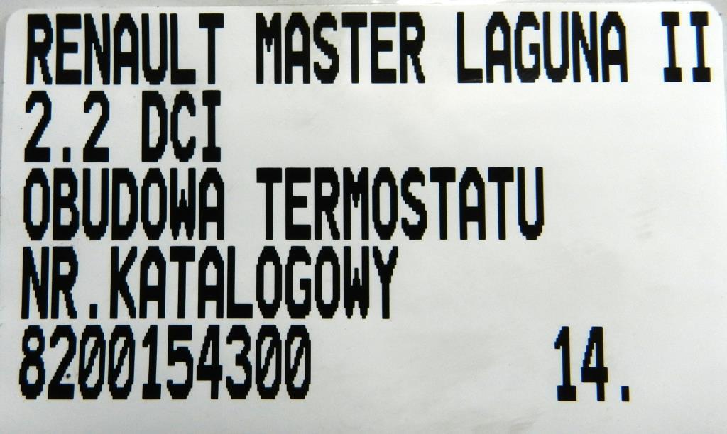 фото №4, Корпус термостата renault master laguna ii 2.2 dci 8200154300