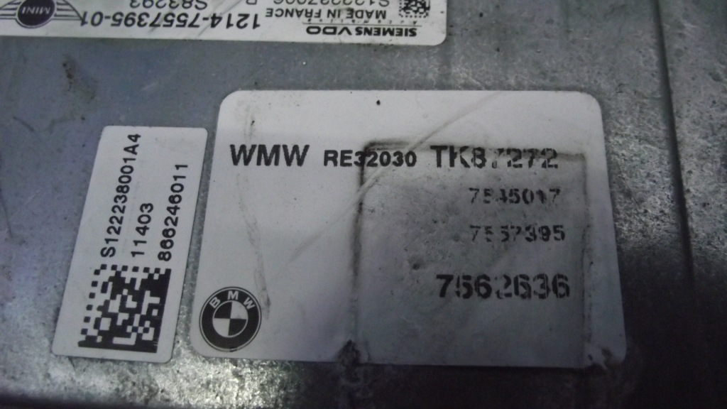 Mini r50 r52 1.6k бортовой компьютер двигателя 1214-7557395-01 Доставка