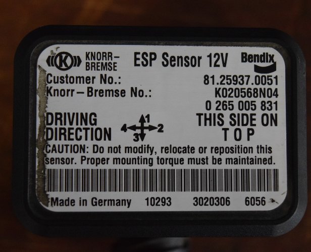 фото №1, Датчик датчик esp man tgx tgs tga оригінал