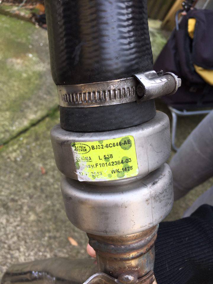 фото №2, Трубка, труба интеркулер - range rover evoque