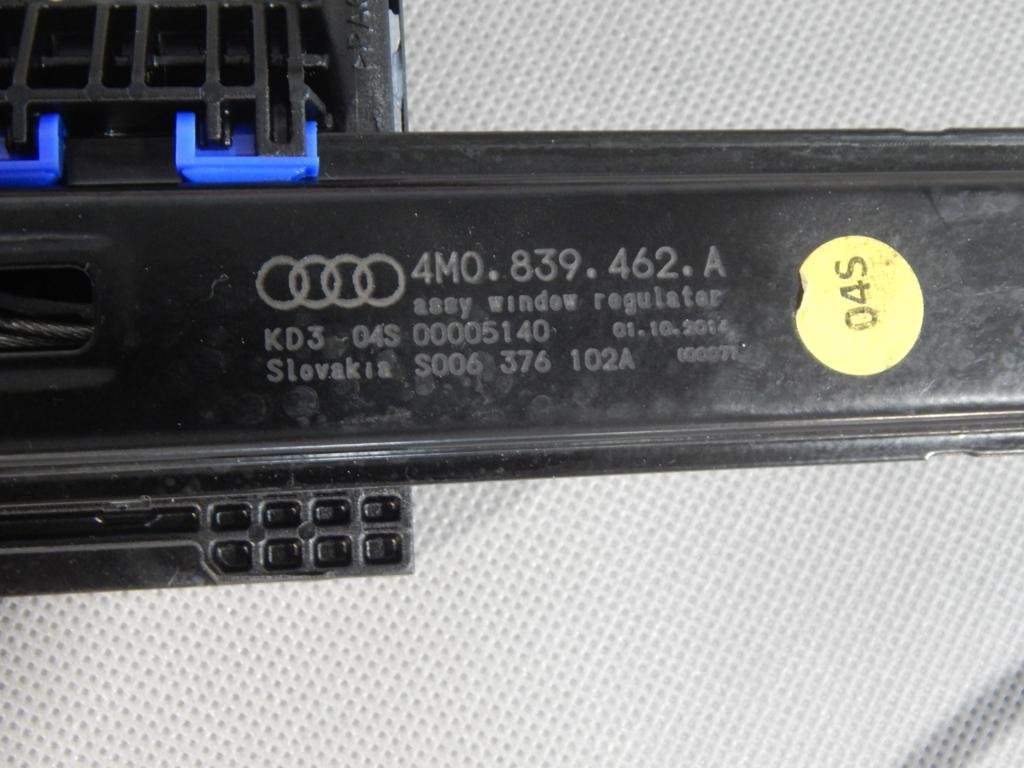 фото №3, Audi q7 4m механизм стекло правый задняя 4m0839462a