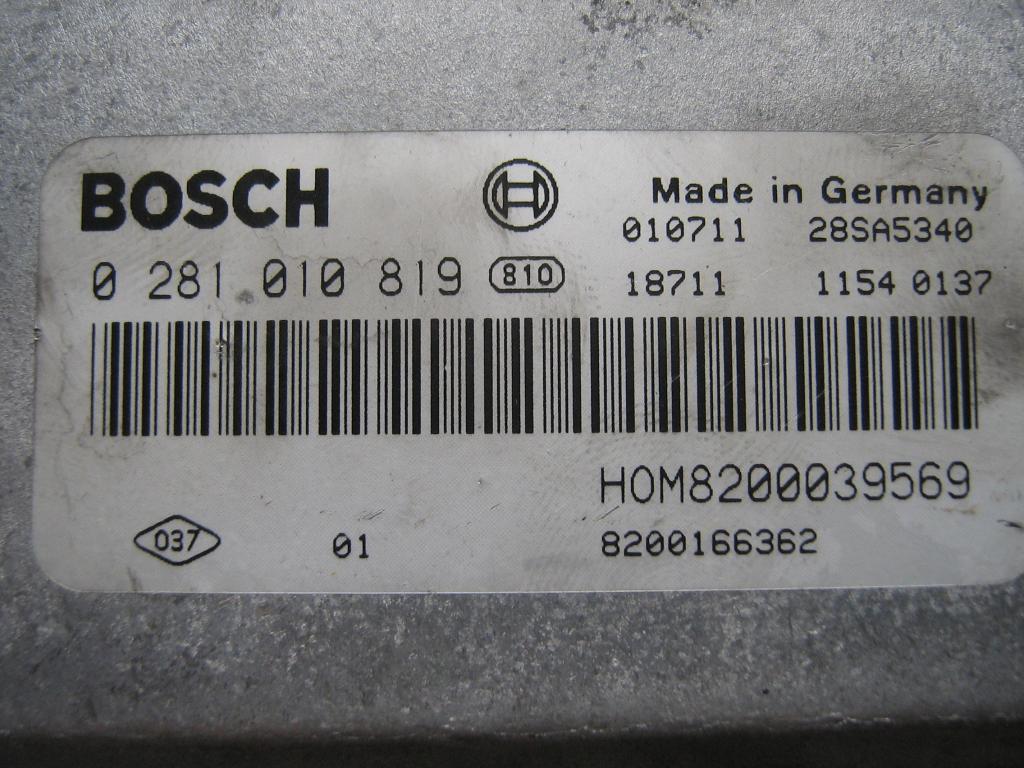 фото №2, Бортовой компьютер renault scenic 1,9 dci 281010819