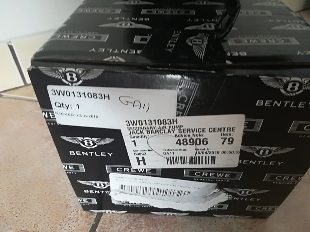 фото №6, Насос повітря вторинного верхній bentley gt gtc nowa