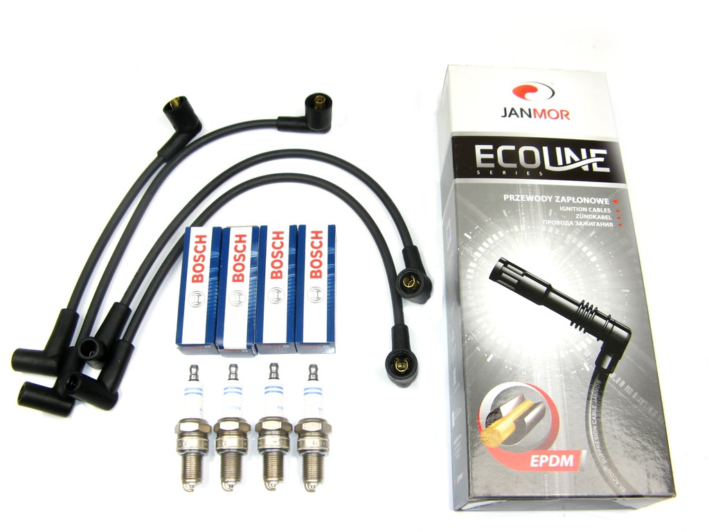 фото №1, Кабелі + свічки запалювання fiat seicento 900