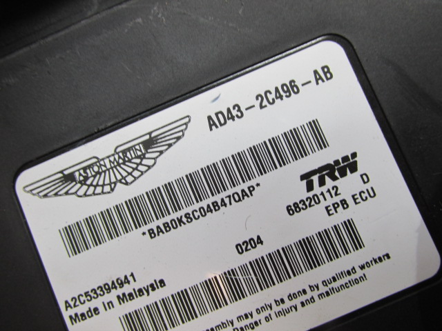 фото №4, Модуль ручного aston martin rapide ad43-2c496-ab