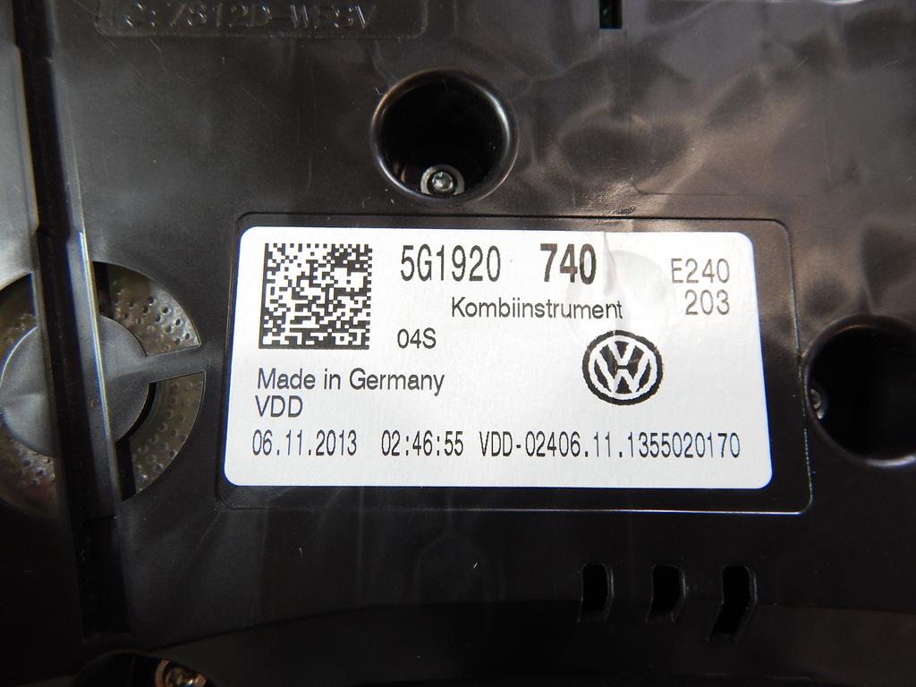 фото №4, Vw golf vii счетчик приборная панель 5g1920740