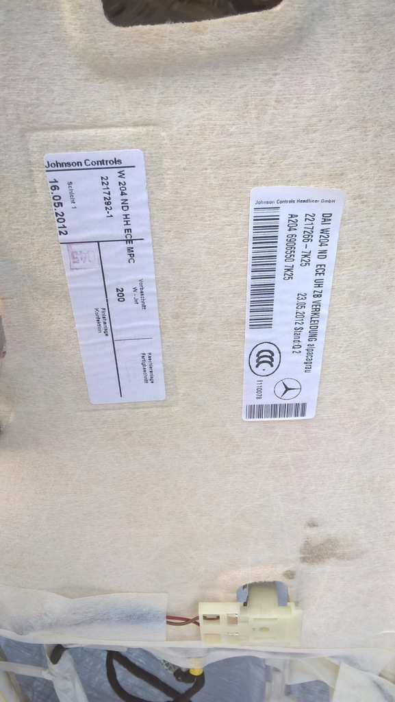 фото №5, Mercedes c w204 lift sedan стеля комплект