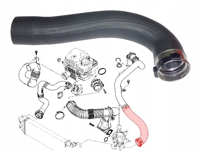 фото №13, Wąż turbo шланг renault master 144600828r