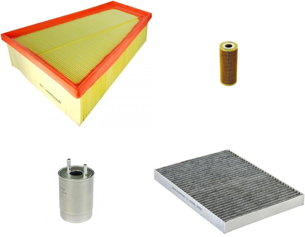 фото №1, Набор: 4 фильтры renault scenic grand 3 iii 2.0dci