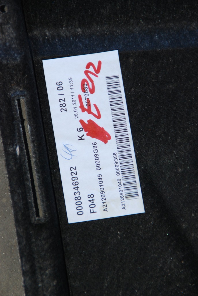 фото №4, Mercedes e w212 sedan полка задняя a2126901049