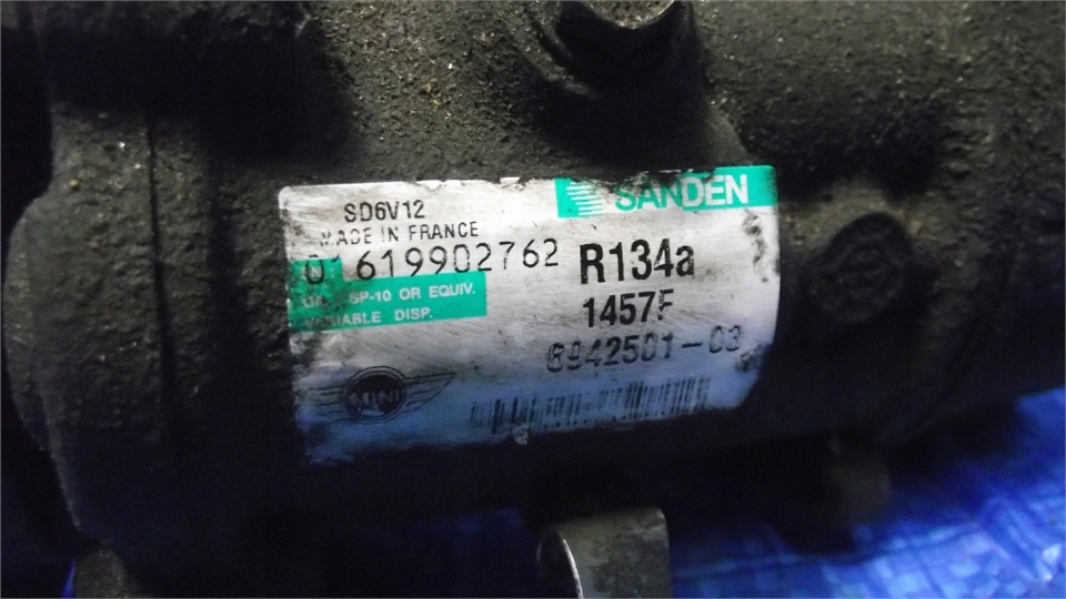 фото №2, Mini cooper s r56 1.6t компрессор кондиционер 6942501