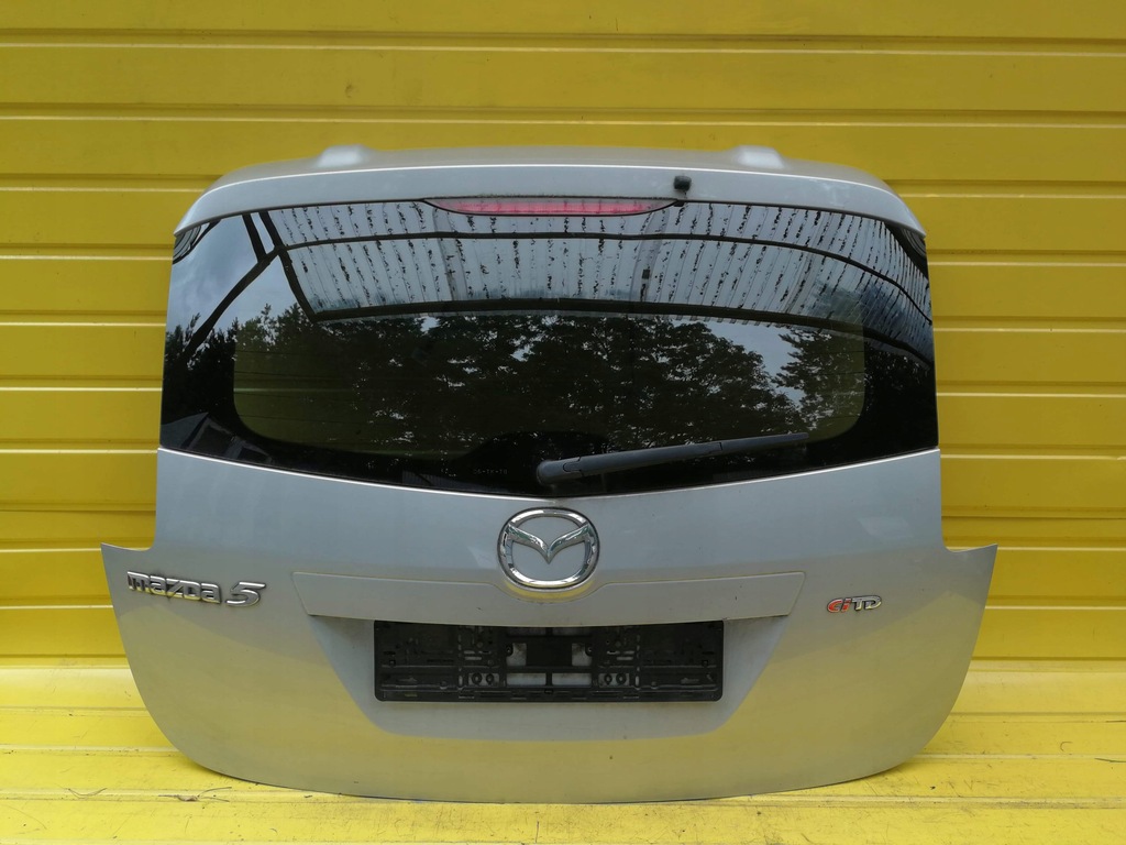 фото №1, Mazda 5 крышка багажника задняя серебристая 05-10 замок
