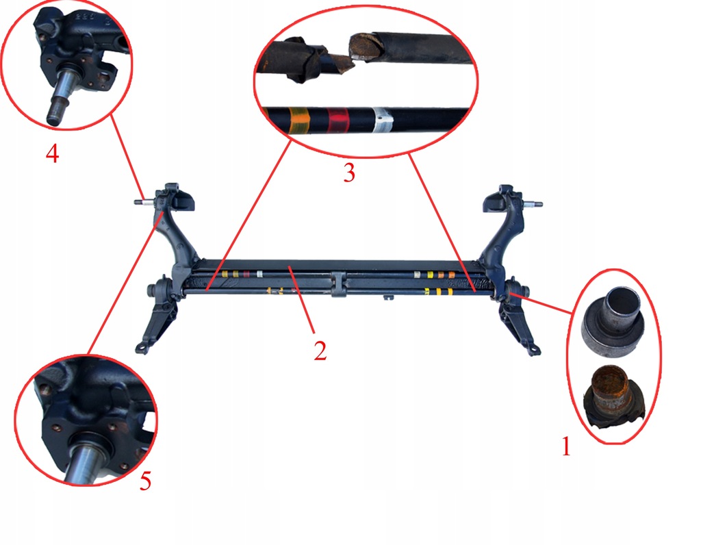 фото №5, Задня балка поворотна підвіска do renault kangoo i