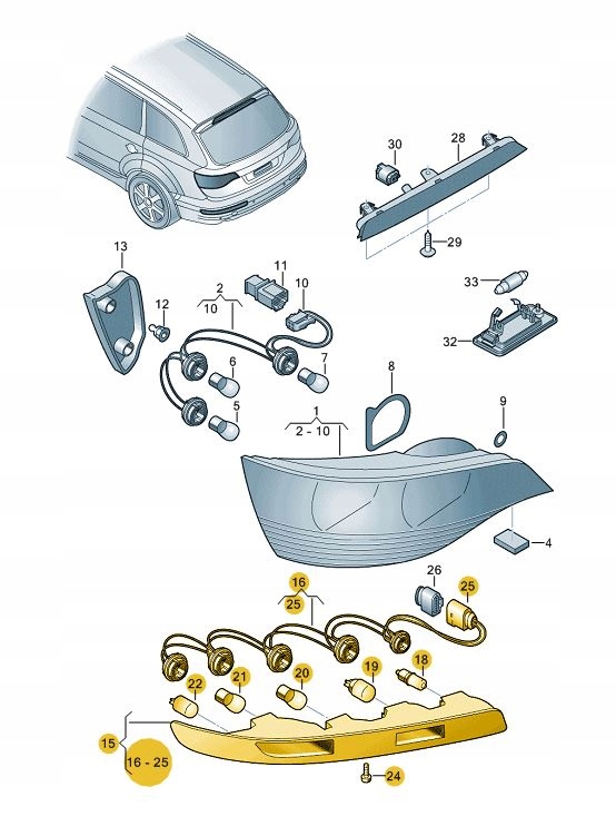 фото №5, Світло лампа задня задня світло audi q5 права