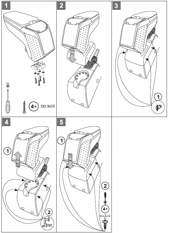 фото №8, Підлокітник armster ii opel astra h iii od 2004