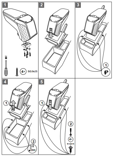 фото №12, Skoda octavia ii 2004- підлокітник lux armster 2