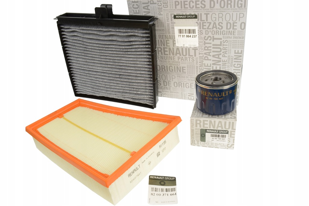 фото №1, Оригінальний комплект фільтрів 1.5 dci 1.9 dci renault scenic ii