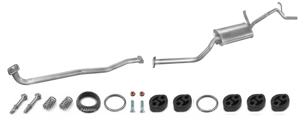 фото №1, Suzuki alto 1.0 40kw 1994-10/2000 труба средняя + гаситель конечный